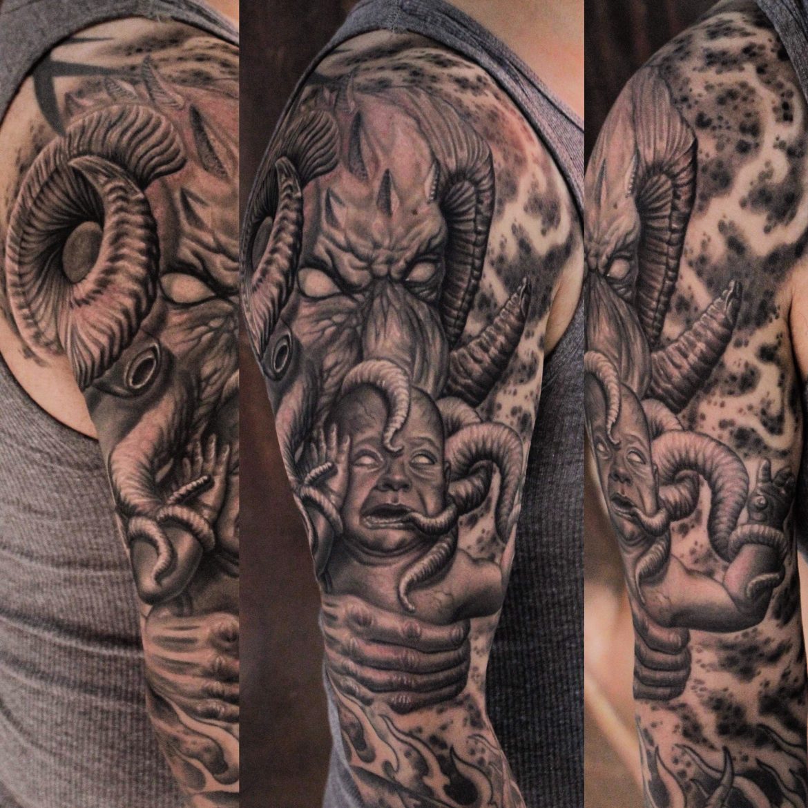 Black & Grey Tattoos - Logan Aguilar